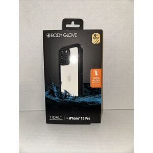 Body Glove‎ Tidal Waterproof Case For iPhone 15 Pro-Black / Clear New Sealed